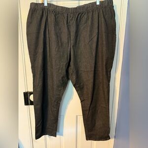 Woman Within Black Pants petite 28W